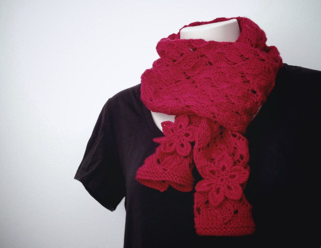 Red Red Scarf - Knitting Pattern Scarf