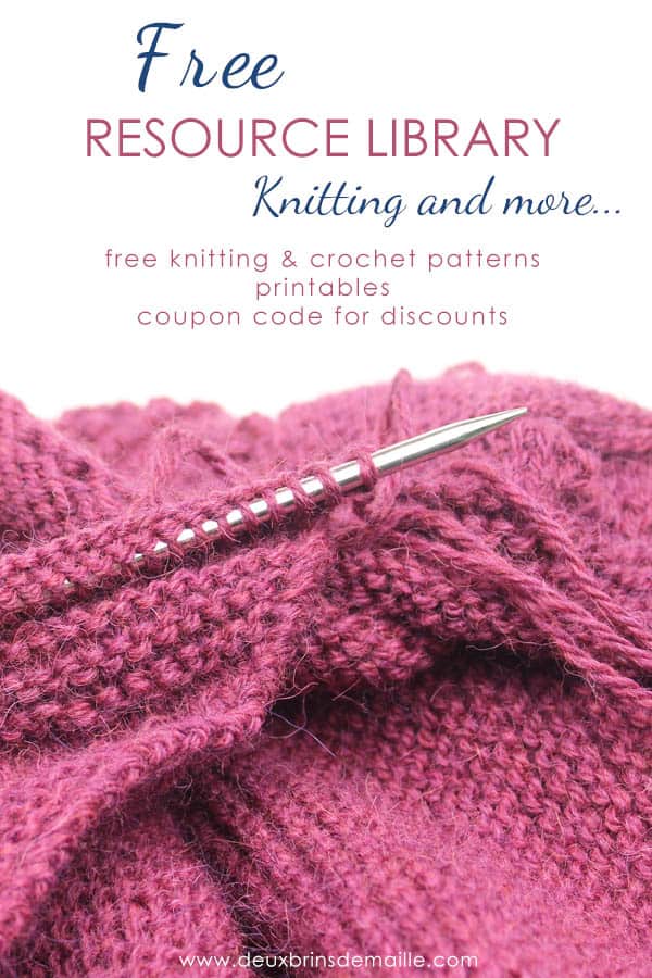 Deux Brins de Maille - Free Resource Library - Knitting and more