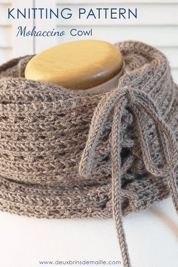 Deux Brins de Maille - Knitting Pattern Mokaccino Cowl