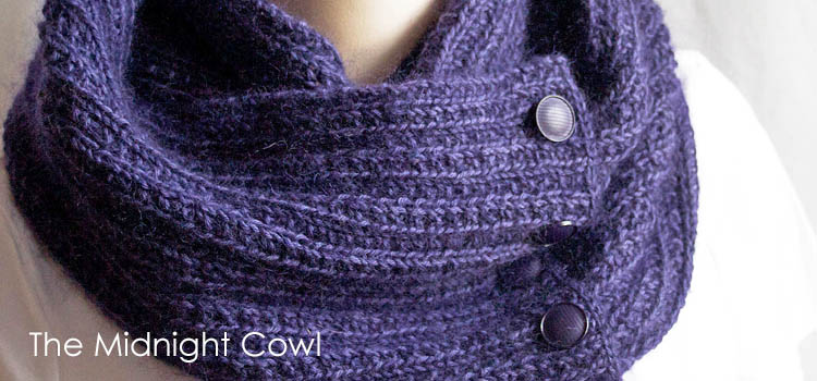Deux Brins de Maille – Knitting Pattern – Midnight Cowl – Featured