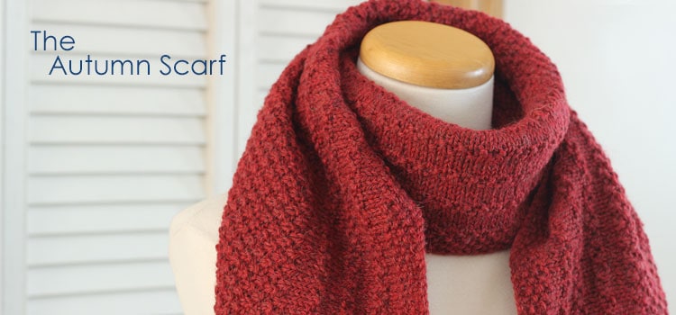How To Knit The Free Pattern, The Autumn Scarf